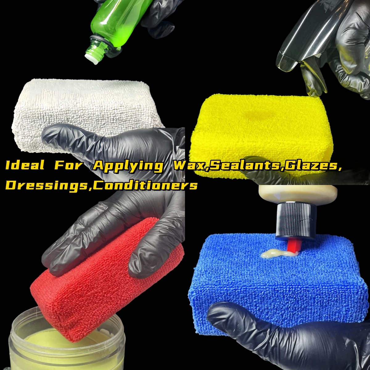 8 szt. podkładek z mikrofibry  – Wax Applicator Pad recenzja i cena