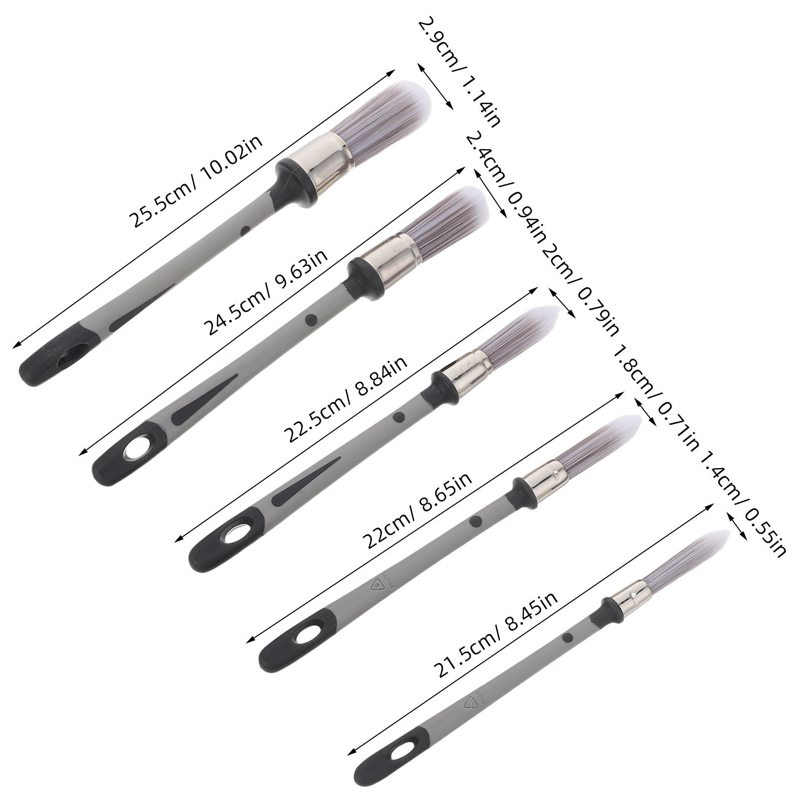 5 szt. Zestaw pędzli do malowa – Detailing Brush Set recenzja i cena